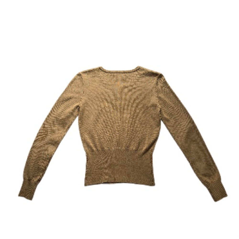Cach’e Women’s Gold Viscose Stretch Sweater size Small - Picture 3 of 12